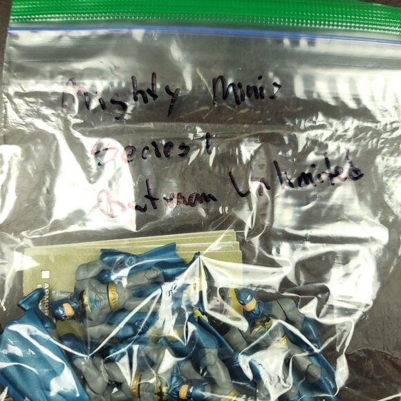 DC Justice League Mighty Minis Action Figure Lot Series 1 Set of 5 Batman w Cape - Picture 3 of 4